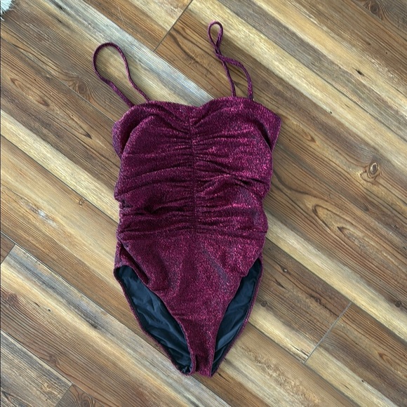 Purple Sparkly PQ One Piece size S - Picture 1 of 4